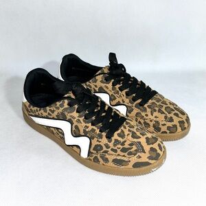 Madden Girl G-Kicker Leopard Print Womens Animal Print Lace Up Shoes sz. 6.5